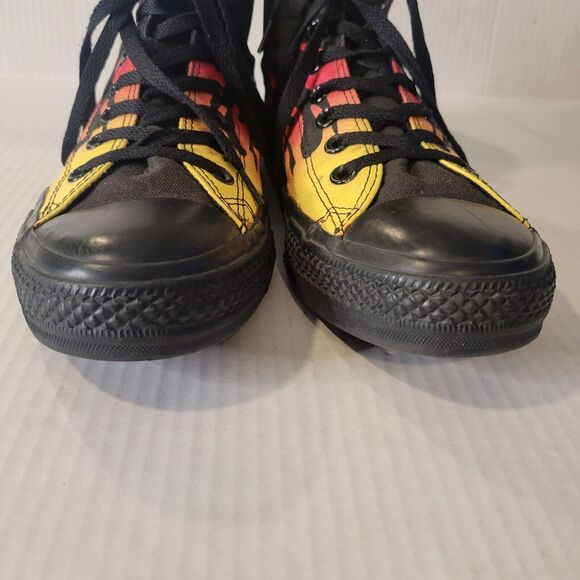 Converse Chuck Taylor All Star high flames canvas sneaker shoes mens 8 womens 10 - Picture 7 of 10